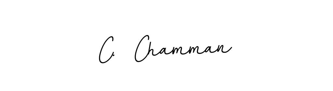 Use a signature maker to create a handwritten signature online. With this signature software, you can design (BallpointsItalic-DORy9) your own signature for name C.  Chamman. C.  Chamman signature style 11 images and pictures png