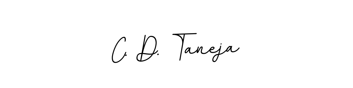 Design your own signature with our free online signature maker. With this signature software, you can create a handwritten (BallpointsItalic-DORy9) signature for name C. D. Taneja. C. D. Taneja signature style 11 images and pictures png