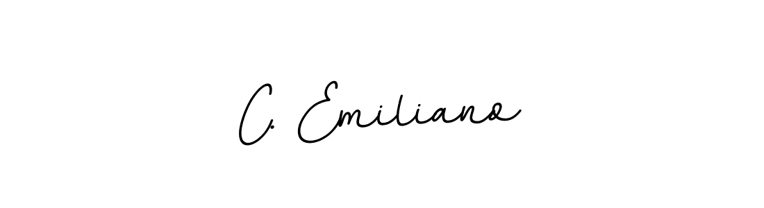 Also You can easily find your signature by using the search form. We will create C. Emiliano name handwritten signature images for you free of cost using BallpointsItalic-DORy9 sign style. C. Emiliano signature style 11 images and pictures png