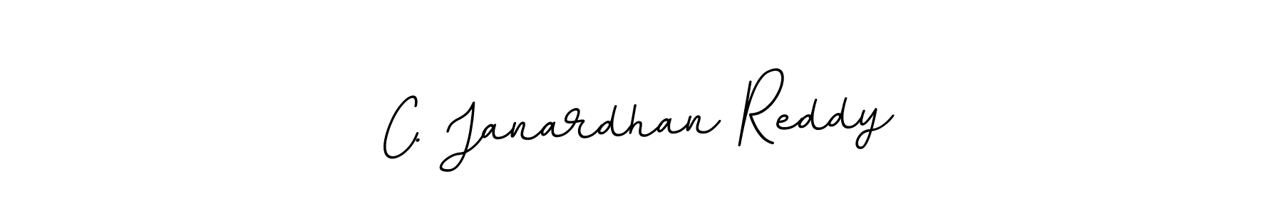 Make a beautiful signature design for name C. Janardhan Reddy. With this signature (BallpointsItalic-DORy9) style, you can create a handwritten signature for free. C. Janardhan Reddy signature style 11 images and pictures png