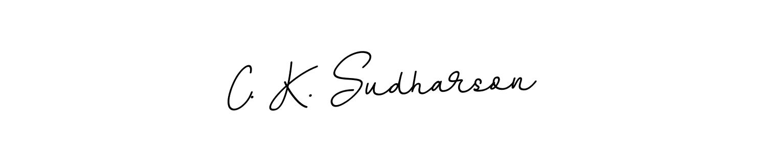 Create a beautiful signature design for name C. K. Sudharson. With this signature (BallpointsItalic-DORy9) fonts, you can make a handwritten signature for free. C. K. Sudharson signature style 11 images and pictures png