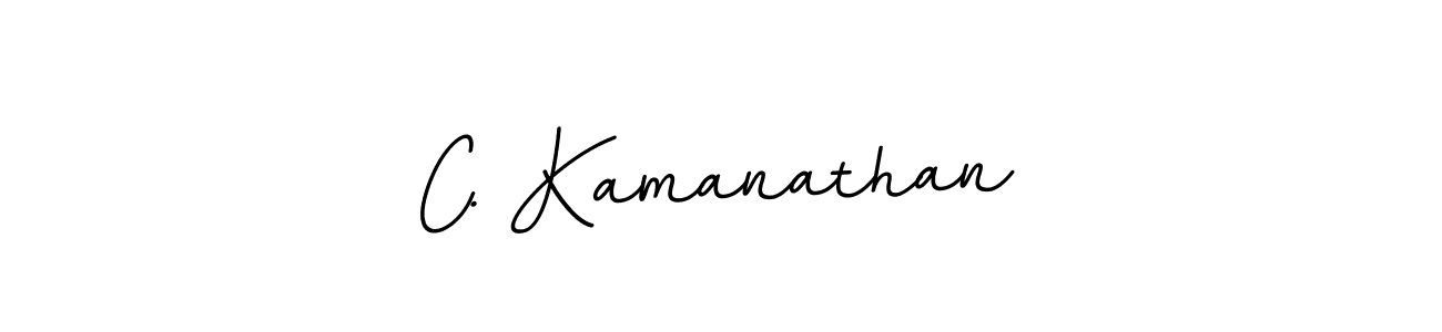 Make a beautiful signature design for name C. Kamanathan. With this signature (BallpointsItalic-DORy9) style, you can create a handwritten signature for free. C. Kamanathan signature style 11 images and pictures png