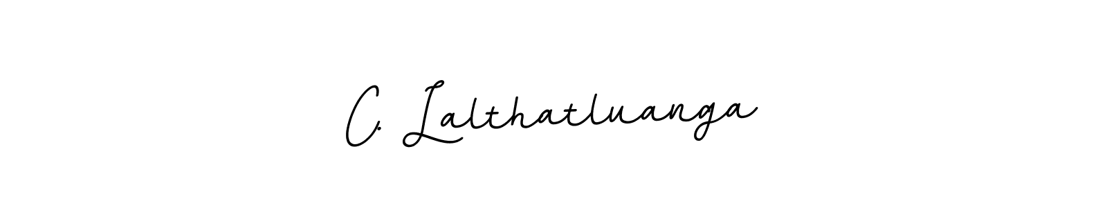 if you are searching for the best signature style for your name C. Lalthatluanga. so please give up your signature search. here we have designed multiple signature styles  using BallpointsItalic-DORy9. C. Lalthatluanga signature style 11 images and pictures png