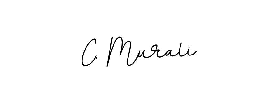 Use a signature maker to create a handwritten signature online. With this signature software, you can design (BallpointsItalic-DORy9) your own signature for name C. Murali. C. Murali signature style 11 images and pictures png