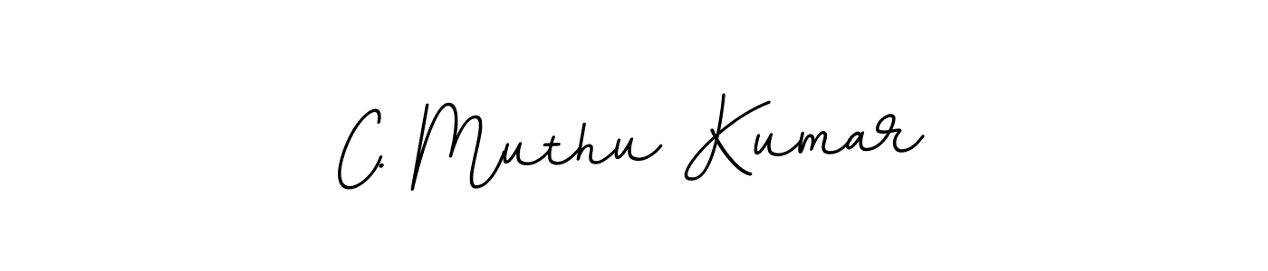 Create a beautiful signature design for name C. Muthu Kumar. With this signature (BallpointsItalic-DORy9) fonts, you can make a handwritten signature for free. C. Muthu Kumar signature style 11 images and pictures png