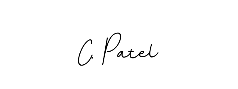 Make a beautiful signature design for name C. Patel. With this signature (BallpointsItalic-DORy9) style, you can create a handwritten signature for free. C. Patel signature style 11 images and pictures png