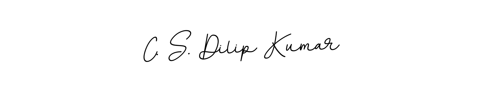 How to make C. S. Dilip Kumar name signature. Use BallpointsItalic-DORy9 style for creating short signs online. This is the latest handwritten sign. C. S. Dilip Kumar signature style 11 images and pictures png