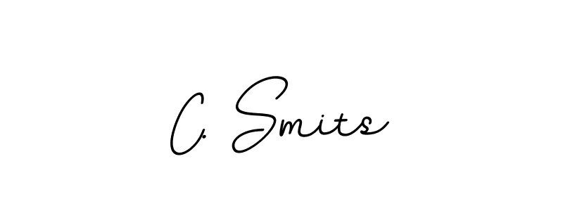 Design your own signature with our free online signature maker. With this signature software, you can create a handwritten (BallpointsItalic-DORy9) signature for name C. Smits. C. Smits signature style 11 images and pictures png