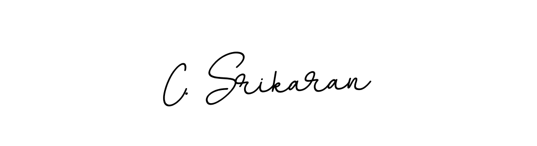The best way (BallpointsItalic-DORy9) to make a short signature is to pick only two or three words in your name. The name C. Srikaran include a total of six letters. For converting this name. C. Srikaran signature style 11 images and pictures png