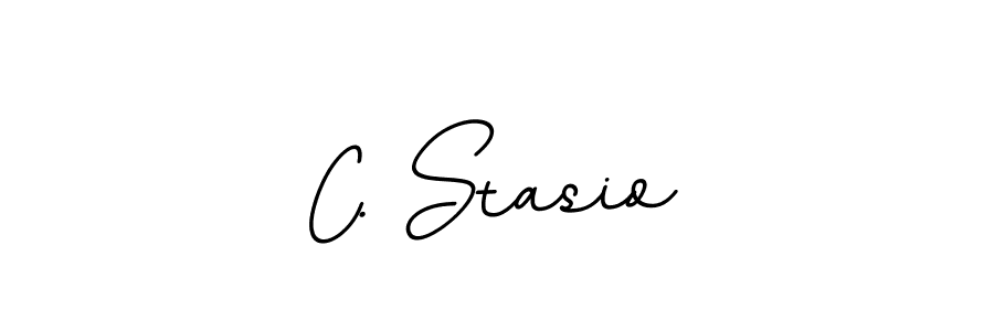 How to make C. Stasio name signature. Use BallpointsItalic-DORy9 style for creating short signs online. This is the latest handwritten sign. C. Stasio signature style 11 images and pictures png