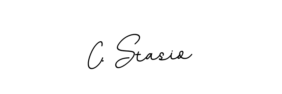 Use a signature maker to create a handwritten signature online. With this signature software, you can design (BallpointsItalic-DORy9) your own signature for name C. Stasio. C. Stasio signature style 11 images and pictures png