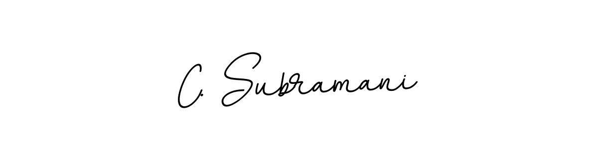 Create a beautiful signature design for name C. Subramani. With this signature (BallpointsItalic-DORy9) fonts, you can make a handwritten signature for free. C. Subramani signature style 11 images and pictures png