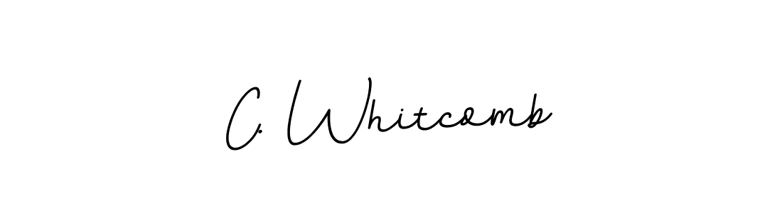 C. Whitcomb stylish signature style. Best Handwritten Sign (BallpointsItalic-DORy9) for my name. Handwritten Signature Collection Ideas for my name C. Whitcomb. C. Whitcomb signature style 11 images and pictures png