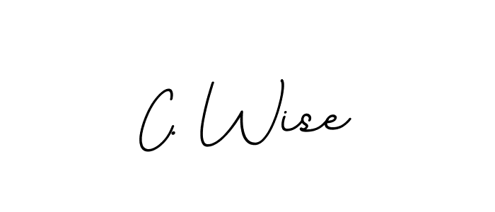 Design your own signature with our free online signature maker. With this signature software, you can create a handwritten (BallpointsItalic-DORy9) signature for name C. Wise. C. Wise signature style 11 images and pictures png