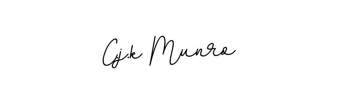 The best way (BallpointsItalic-DORy9) to make a short signature is to pick only two or three words in your name. The name C.j.k Munro include a total of six letters. For converting this name. C.j.k Munro signature style 11 images and pictures png