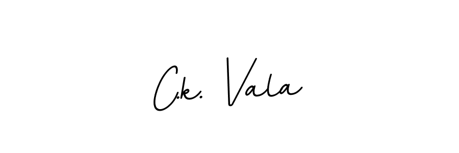 Design your own signature with our free online signature maker. With this signature software, you can create a handwritten (BallpointsItalic-DORy9) signature for name C.k. Vala. C.k. Vala signature style 11 images and pictures png