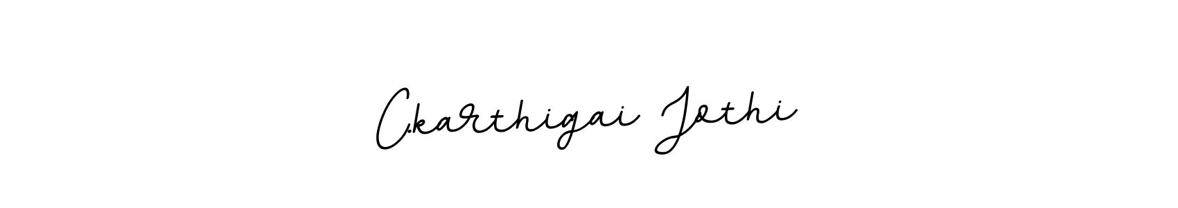 Create a beautiful signature design for name C.karthigai Jothi. With this signature (BallpointsItalic-DORy9) fonts, you can make a handwritten signature for free. C.karthigai Jothi signature style 11 images and pictures png