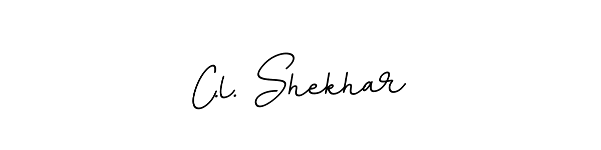 How to make C.l. Shekhar name signature. Use BallpointsItalic-DORy9 style for creating short signs online. This is the latest handwritten sign. C.l. Shekhar signature style 11 images and pictures png