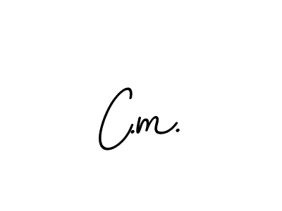 It looks lik you need a new signature style for name C.m.. Design unique handwritten (BallpointsItalic-DORy9) signature with our free signature maker in just a few clicks. C.m. signature style 11 images and pictures png