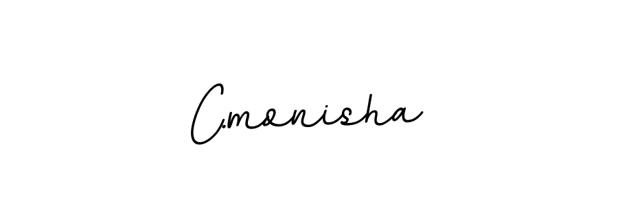 Design your own signature with our free online signature maker. With this signature software, you can create a handwritten (BallpointsItalic-DORy9) signature for name C.monisha. C.monisha signature style 11 images and pictures png