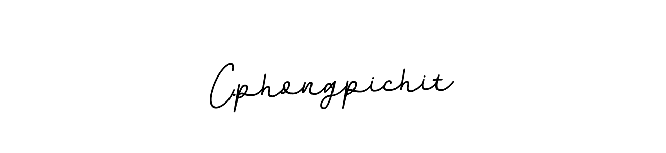 Use a signature maker to create a handwritten signature online. With this signature software, you can design (BallpointsItalic-DORy9) your own signature for name C.phongpichit. C.phongpichit signature style 11 images and pictures png