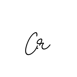 Make a beautiful signature design for name C.r. With this signature (BallpointsItalic-DORy9) style, you can create a handwritten signature for free. C.r signature style 11 images and pictures png