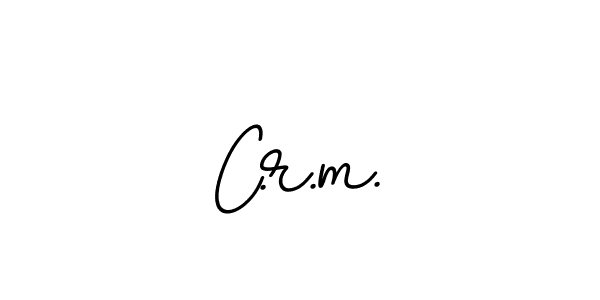 It looks lik you need a new signature style for name C.r.m.. Design unique handwritten (BallpointsItalic-DORy9) signature with our free signature maker in just a few clicks. C.r.m. signature style 11 images and pictures png