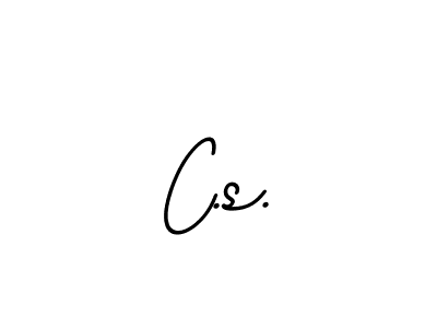 It looks lik you need a new signature style for name C.s.. Design unique handwritten (BallpointsItalic-DORy9) signature with our free signature maker in just a few clicks. C.s. signature style 11 images and pictures png