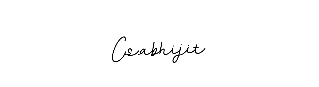 The best way (BallpointsItalic-DORy9) to make a short signature is to pick only two or three words in your name. The name C.s.abhijit include a total of six letters. For converting this name. C.s.abhijit signature style 11 images and pictures png