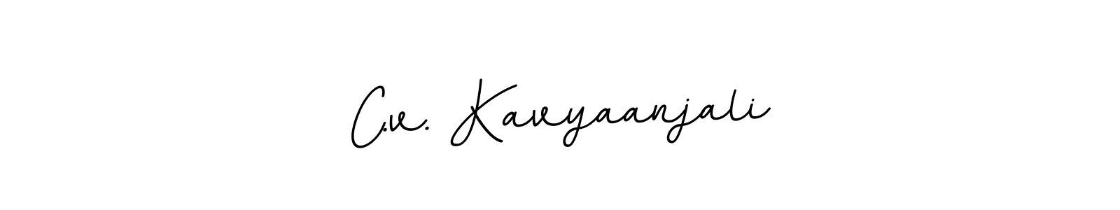 Also You can easily find your signature by using the search form. We will create C.v. Kavyaanjali name handwritten signature images for you free of cost using BallpointsItalic-DORy9 sign style. C.v. Kavyaanjali signature style 11 images and pictures png