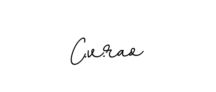 C.v.rao stylish signature style. Best Handwritten Sign (BallpointsItalic-DORy9) for my name. Handwritten Signature Collection Ideas for my name C.v.rao. C.v.rao signature style 11 images and pictures png