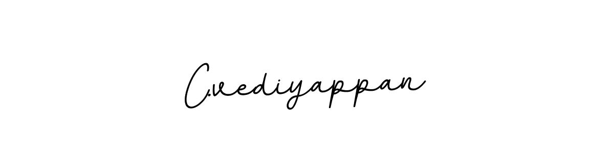 Make a beautiful signature design for name C.vediyappan. With this signature (BallpointsItalic-DORy9) style, you can create a handwritten signature for free. C.vediyappan signature style 11 images and pictures png