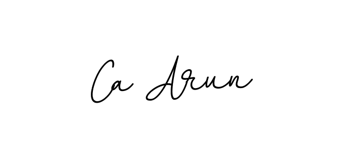 Design your own signature with our free online signature maker. With this signature software, you can create a handwritten (BallpointsItalic-DORy9) signature for name Ca Arun. Ca Arun signature style 11 images and pictures png