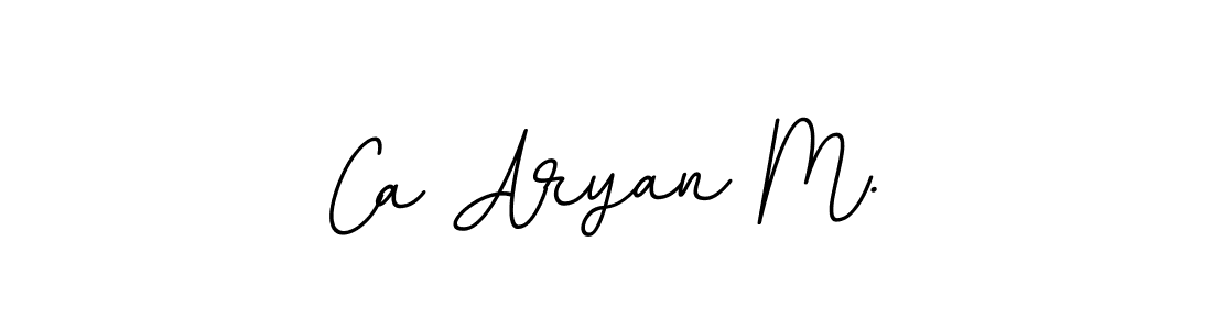 It looks lik you need a new signature style for name Ca Aryan M.. Design unique handwritten (BallpointsItalic-DORy9) signature with our free signature maker in just a few clicks. Ca Aryan M. signature style 11 images and pictures png