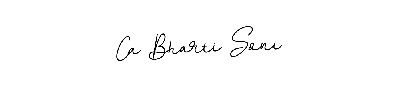Make a beautiful signature design for name Ca Bharti Soni. Use this online signature maker to create a handwritten signature for free. Ca Bharti Soni signature style 11 images and pictures png