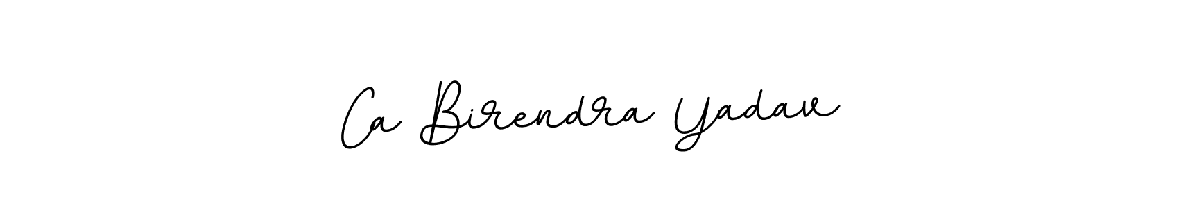 if you are searching for the best signature style for your name Ca Birendra Yadav. so please give up your signature search. here we have designed multiple signature styles  using BallpointsItalic-DORy9. Ca Birendra Yadav signature style 11 images and pictures png