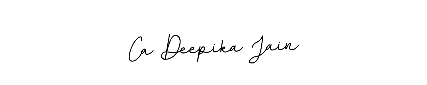 This is the best signature style for the Ca Deepika Jain name. Also you like these signature font (BallpointsItalic-DORy9). Mix name signature. Ca Deepika Jain signature style 11 images and pictures png