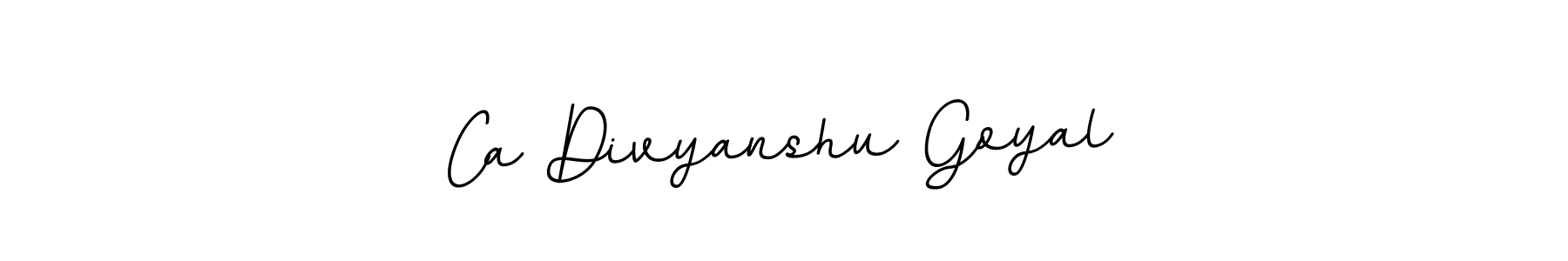 Make a beautiful signature design for name Ca Divyanshu Goyal. With this signature (BallpointsItalic-DORy9) style, you can create a handwritten signature for free. Ca Divyanshu Goyal signature style 11 images and pictures png