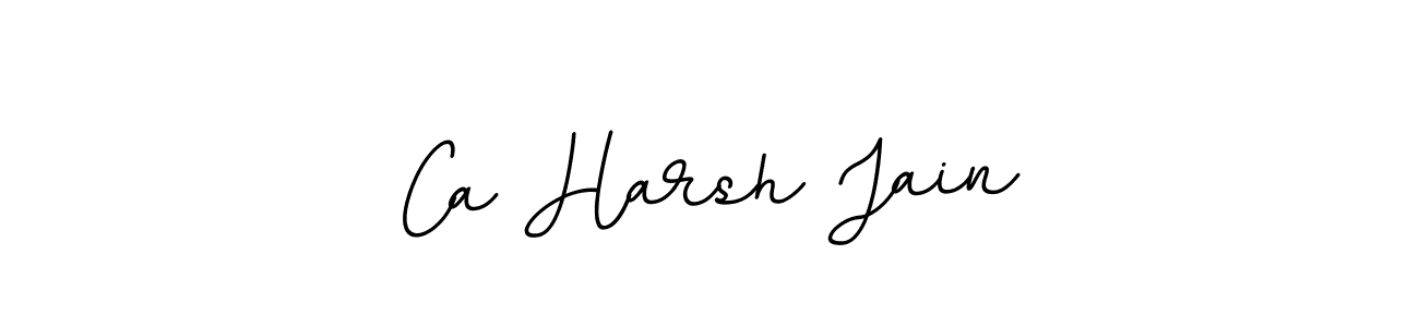 Make a beautiful signature design for name Ca Harsh Jain. With this signature (BallpointsItalic-DORy9) style, you can create a handwritten signature for free. Ca Harsh Jain signature style 11 images and pictures png