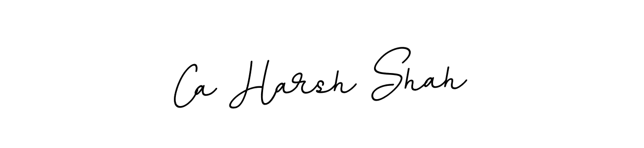 Also You can easily find your signature by using the search form. We will create Ca Harsh Shah name handwritten signature images for you free of cost using BallpointsItalic-DORy9 sign style. Ca Harsh Shah signature style 11 images and pictures png