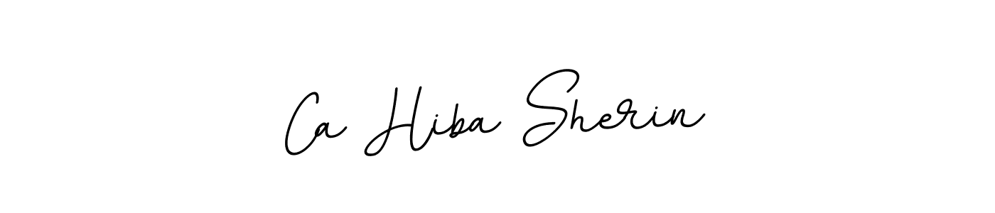 This is the best signature style for the Ca Hiba Sherin name. Also you like these signature font (BallpointsItalic-DORy9). Mix name signature. Ca Hiba Sherin signature style 11 images and pictures png