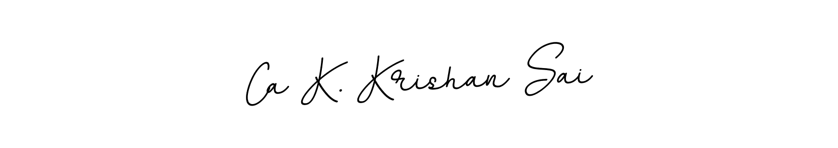 It looks lik you need a new signature style for name Ca K. Krishan Sai. Design unique handwritten (BallpointsItalic-DORy9) signature with our free signature maker in just a few clicks. Ca K. Krishan Sai signature style 11 images and pictures png