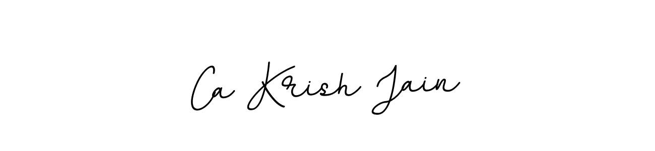 Also You can easily find your signature by using the search form. We will create Ca Krish Jain name handwritten signature images for you free of cost using BallpointsItalic-DORy9 sign style. Ca Krish Jain signature style 11 images and pictures png