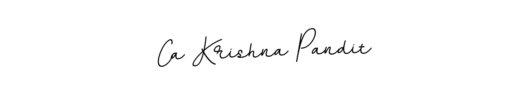 Design your own signature with our free online signature maker. With this signature software, you can create a handwritten (BallpointsItalic-DORy9) signature for name Ca Krishna Pandit. Ca Krishna Pandit signature style 11 images and pictures png