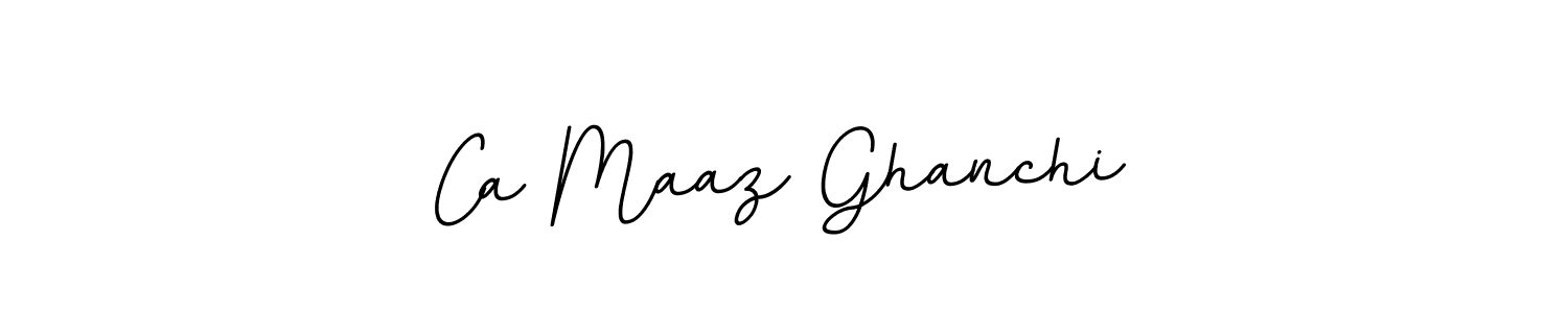 The best way (BallpointsItalic-DORy9) to make a short signature is to pick only two or three words in your name. The name Ca Maaz Ghanchi include a total of six letters. For converting this name. Ca Maaz Ghanchi signature style 11 images and pictures png