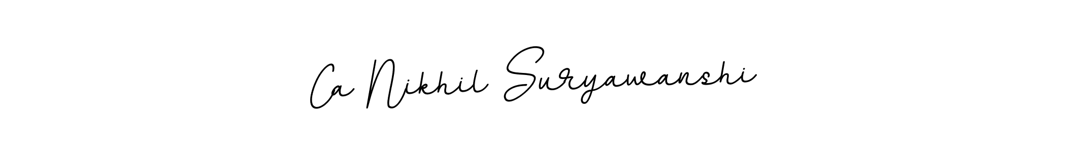 How to make Ca Nikhil Suryawanshi signature? BallpointsItalic-DORy9 is a professional autograph style. Create handwritten signature for Ca Nikhil Suryawanshi name. Ca Nikhil Suryawanshi signature style 11 images and pictures png