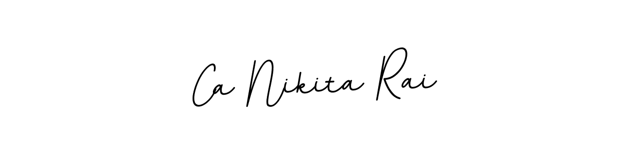 You should practise on your own different ways (BallpointsItalic-DORy9) to write your name (Ca Nikita Rai) in signature. don't let someone else do it for you. Ca Nikita Rai signature style 11 images and pictures png