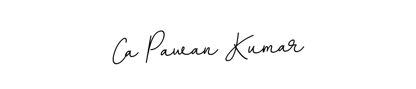 How to make Ca Pawan Kumar name signature. Use BallpointsItalic-DORy9 style for creating short signs online. This is the latest handwritten sign. Ca Pawan Kumar signature style 11 images and pictures png