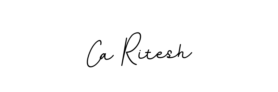 How to make Ca Ritesh name signature. Use BallpointsItalic-DORy9 style for creating short signs online. This is the latest handwritten sign. Ca Ritesh signature style 11 images and pictures png