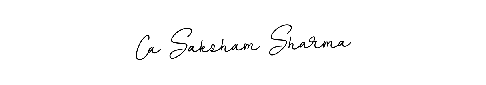 How to make Ca Saksham Sharma signature? BallpointsItalic-DORy9 is a professional autograph style. Create handwritten signature for Ca Saksham Sharma name. Ca Saksham Sharma signature style 11 images and pictures png